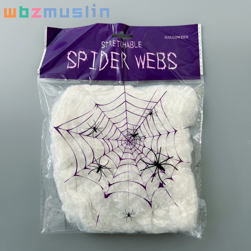 Halloween decoración araña algodón fantasma Festival decoración tela de araña transfronteriza Comercio electrónico especial fábrica Ventas Directas un gran número de en stock