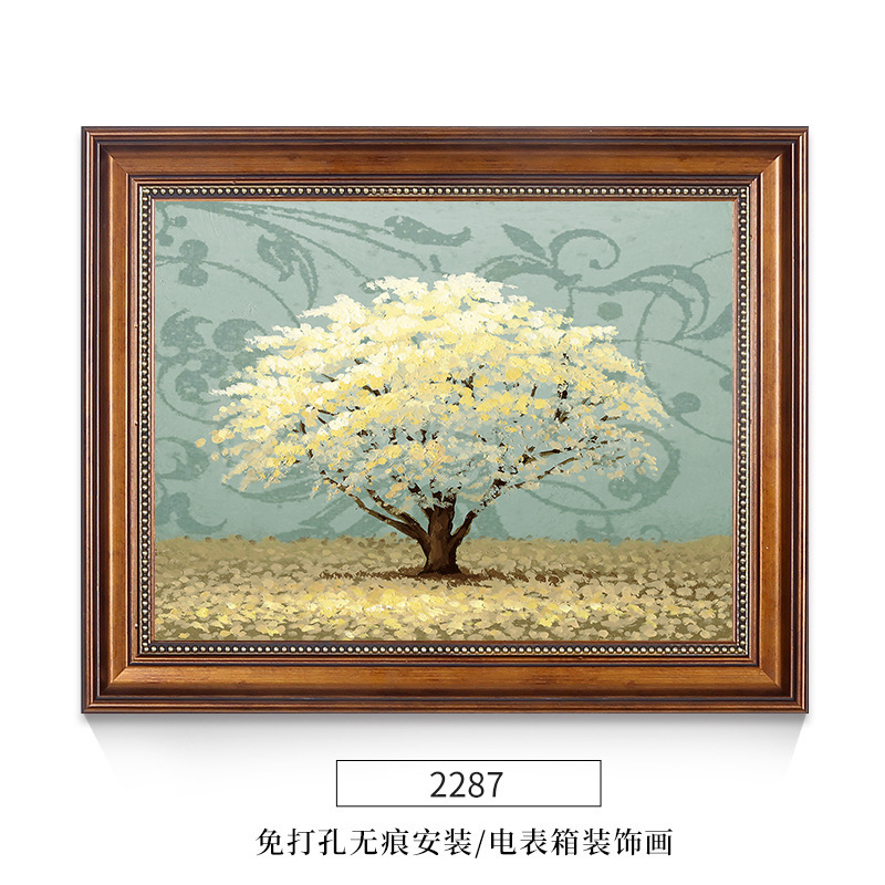 美式大象电表箱装饰画强电箱电闸开关盒挂画配电箱遮挡墙画免打孔|undefined