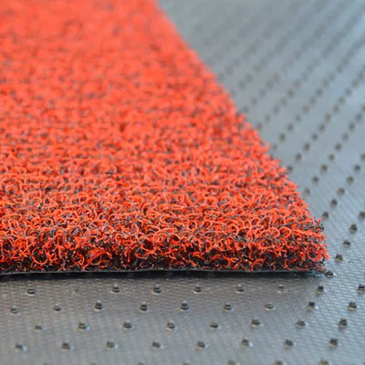 Avtomobil döşəmə paspasları — mat, can be cut to size - black-red-15mm-thickened-40cm60cm-two-pieces