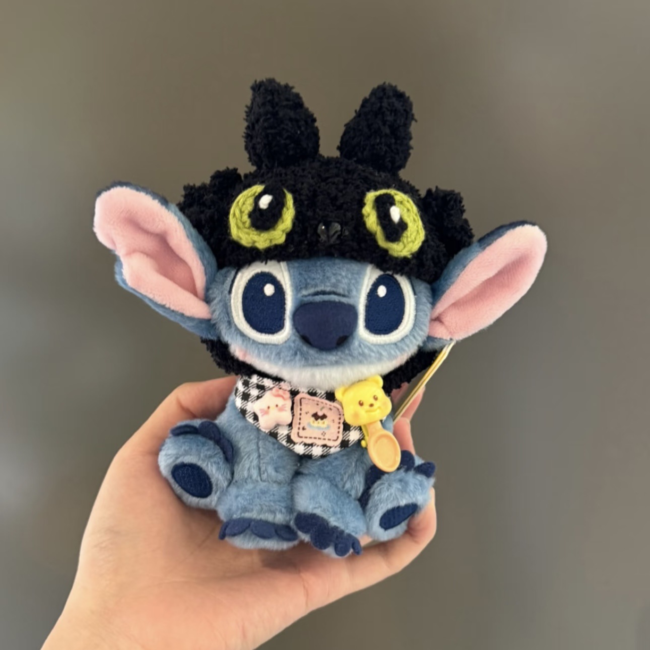 Genuino lindo Stitch Star Baby dibujos animados muñeco de peluche Stitch colgante llavero muñeca colgante regalo