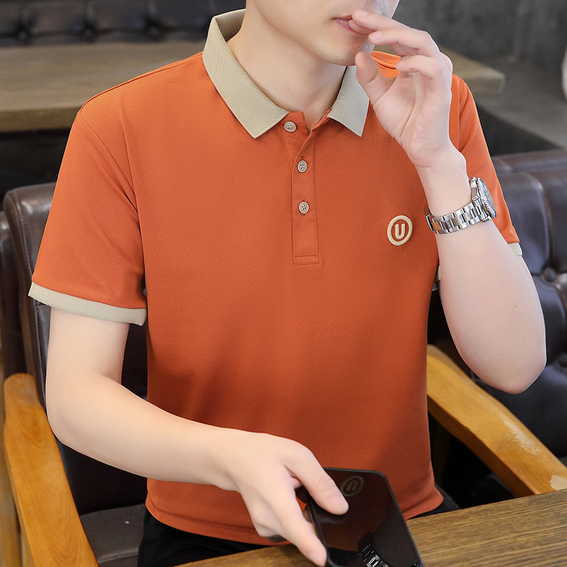 Taobaoke-5099-P26-2024 Camisa POLO de color sólido de alta calidad de verano Camiseta de manga corta para jóvenes-Verano 17