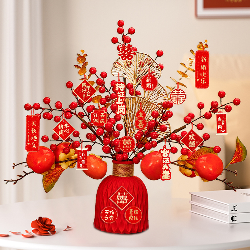 Wedding Gift Bucket Potted Plant Small Ornaments Decoration Wedding Room Arrangement Living Room Engagement Wedding Words Jewelry Wedding Supplies