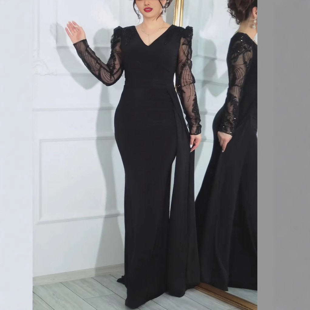 2026 nuevo vestido transfronterizo de Europa y América Amazon vestido de noche de fiesta de cumpleaños vestido de moda delgado y sexy