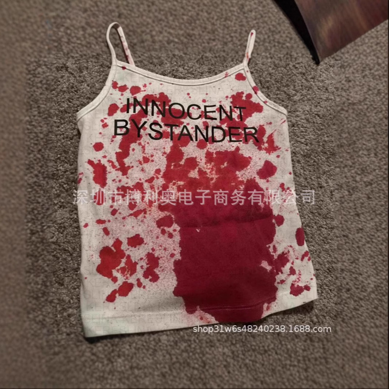 2000 s Aesthetic Letter Emo Girl Top Print Baby Vest Y2k Style Short Sleeve Street Style