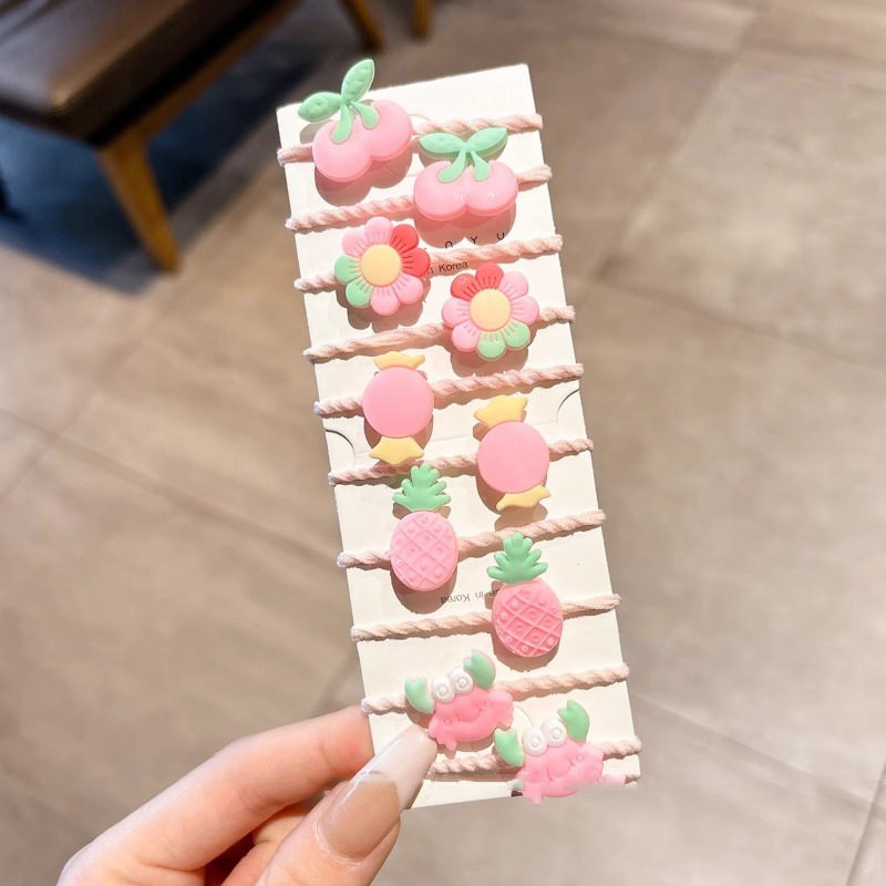 女童彩色高弹力拇指发圈婴儿宝宝可爱头绳儿童发饰橡皮筋扎发绳|undefined