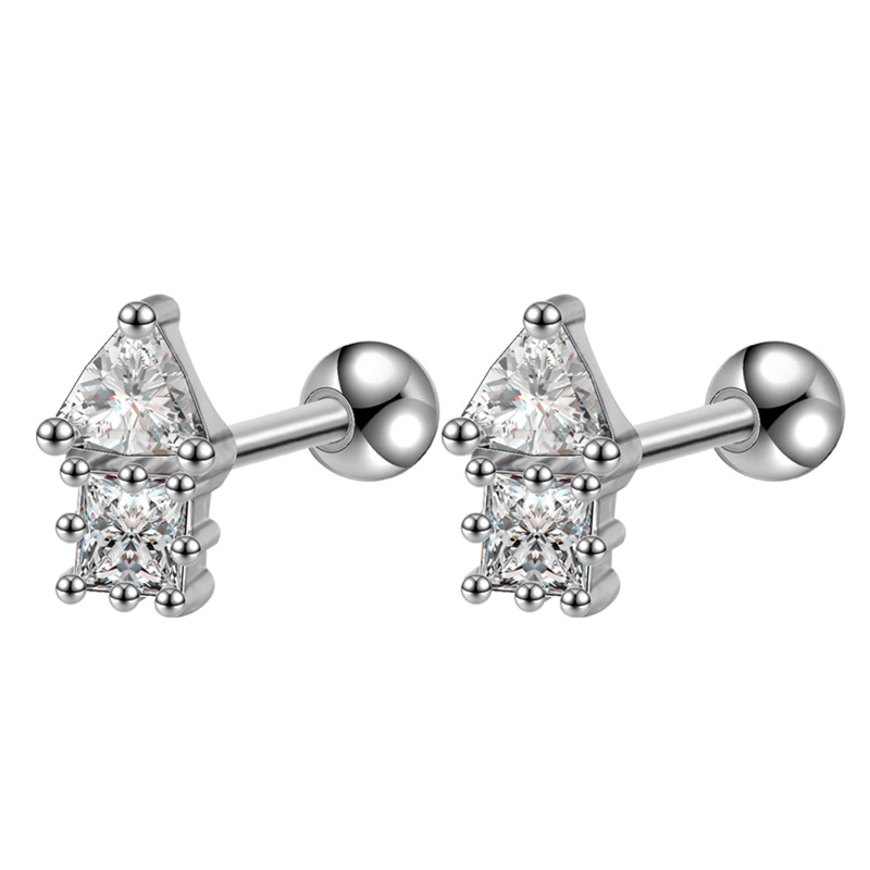 2022 New High-Grade Ear Bone Stud Micro-Set Earrings Ins Internet Celebrity Versatile Exquisite Earrings Wholesale detail image 17