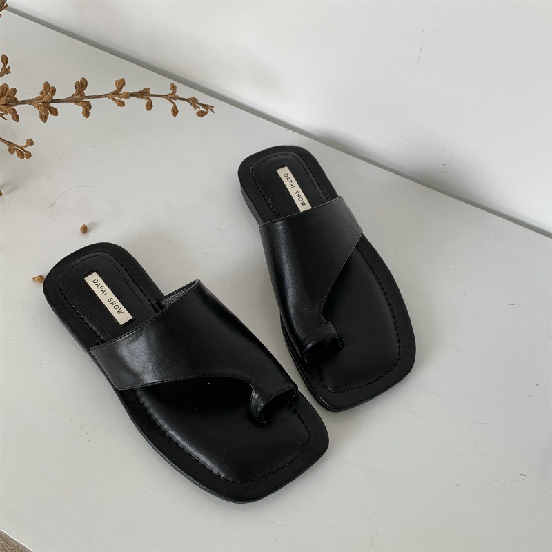 Crowdsourcing-Design, Flip-Flops für Damen mit quadratischer Zehenpartie, neue vielseitige Sommer-Strandschuhe für den Außenbereich im Jahr 2023_voghion.com
