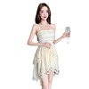 Women's temperament gentle style lace patchwork irregular dress