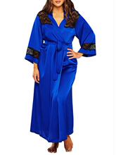O 37682 Silk Satin Lingerie Robe ��˿˯�� ŷ������羳����ѷ