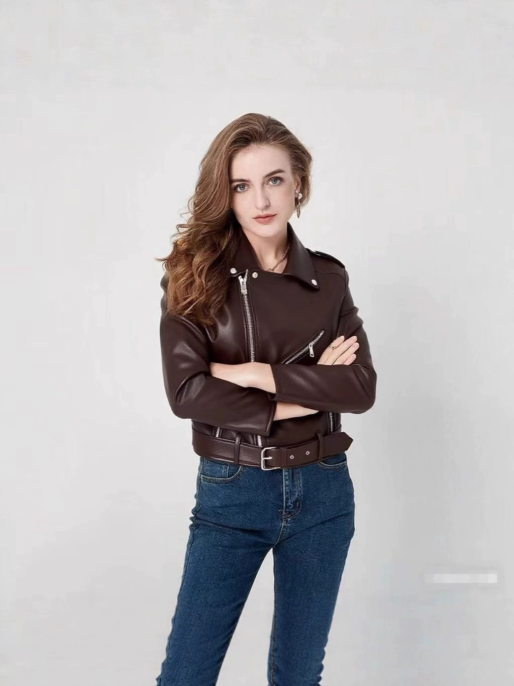 Куртка демисезонное полиуретановое термобелье с молнией, для импорта, slim fit