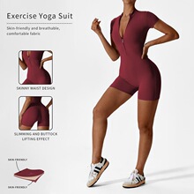I 71620 Zipper Yoga Bodysuit �����٤������ �羳ŷ��