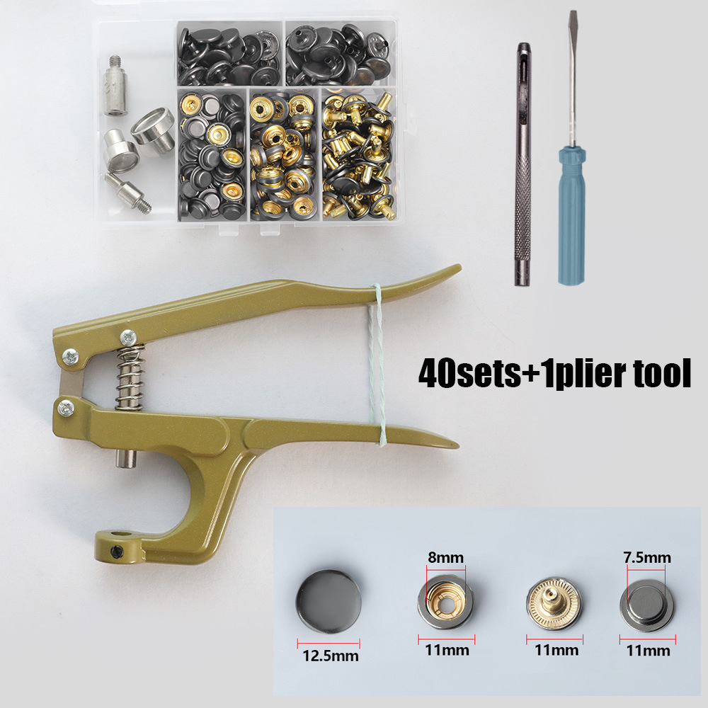 Venta caliente transfronteriza caja de metal hebilla a pantalla botón sin costura chaqueta de hebilla oculta plana botón de chaqueta de plumón botón