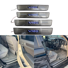 2008款VIGO带灯LED迎宾踏板 vigo改装专用冷光门槛条led门坎条