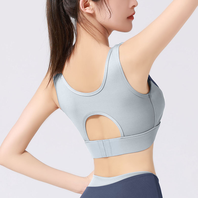 Juyitang nuevo desmontable de una sola pieza de alta resistencia a prueba de golpes push-up belleza espalda fitness yoga ropa interior deportiva