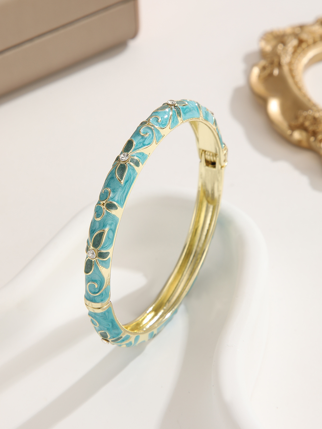 Oil dripping light blue