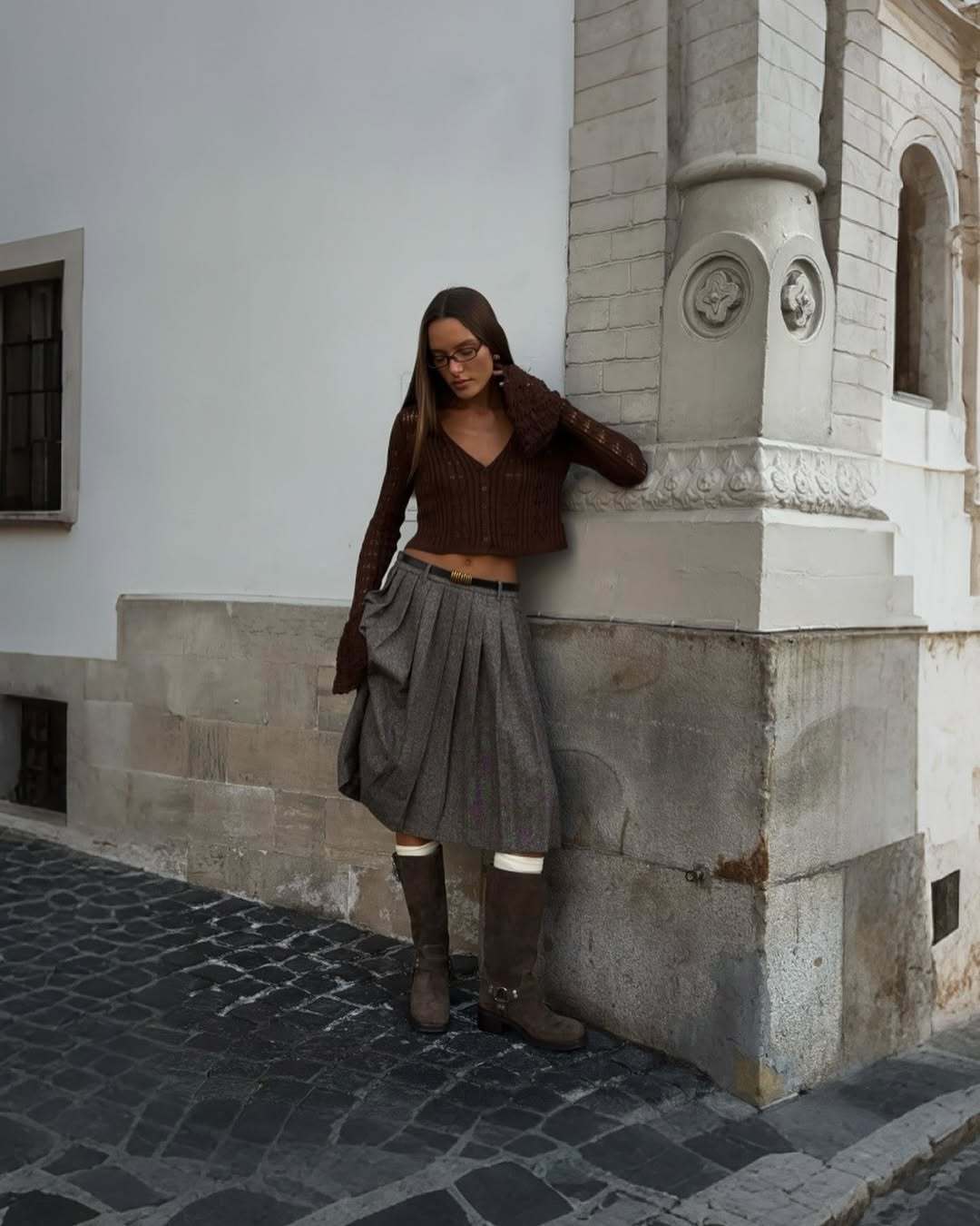 Women's Hollow-out Cardigan Long-sleeve V-neck Solid Colour Top_voghion.com