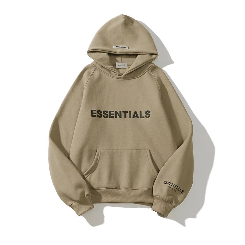 Fog New Multi-Thread Essentials Chest Letter Stereo Silicone Printing High Street Style Sweatshirt Hoodie for Men Fog New Multi-Thread Essentials Chest Letter Stereo Silicone Printing High Street Style Sweatshirt Hoodie for Men