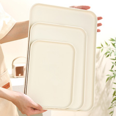 厚手のプラスチックトレー家庭用ティーカップ水カップ茶皿長方形果物皿客間間食菓子キャンディー皿