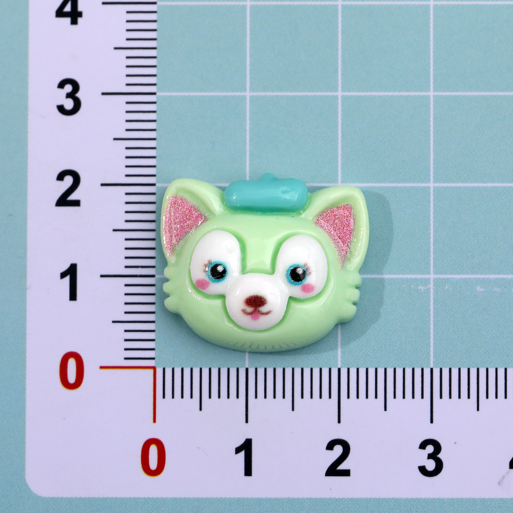 Nueva estrella brillante delushirley dibujos animados DIY accesorios de resina accesorios para el cabello teléfono móvil Shell colgante horquilla parche al por mayor