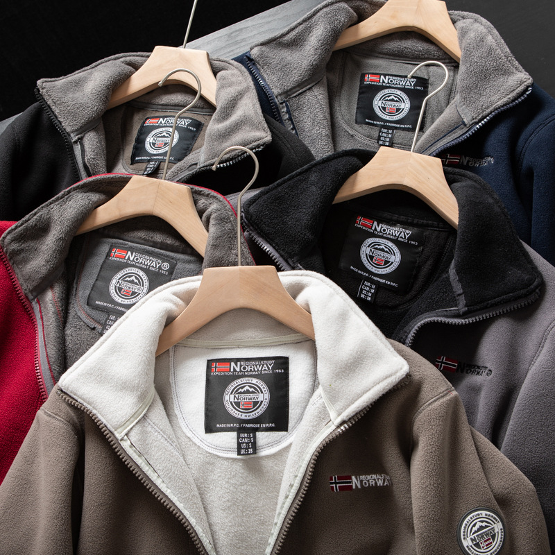 2023Norway's functional outdoor cold protection comes in large sizes for warm autumn and winter fleece fleece jackets_voghion.com