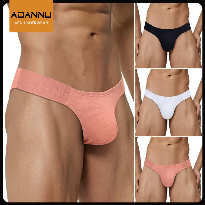 Student Briefs Young Men Leggings Breathable Fitness Cotton Sports Low Waist Briefs Comfortable Pocket