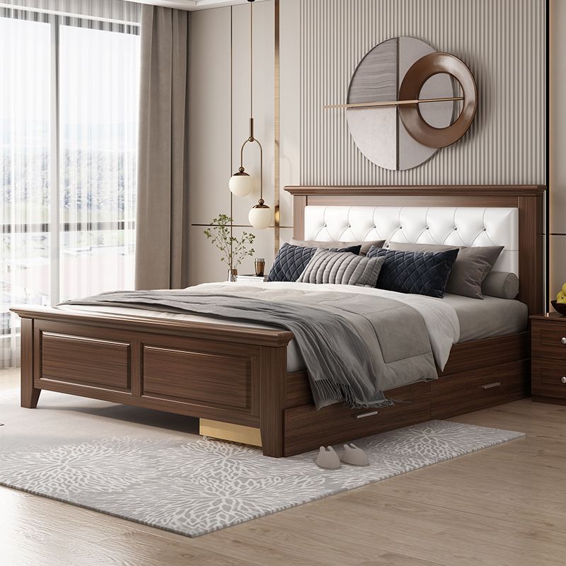 Solid wood bed modern minimalist double bed economical rental room bedroom home use single bed 1.5 bed frame 1.2 meters
