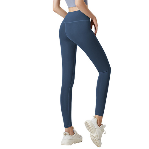 Yoga no embarrassing line high-waist butt-lifting tummy control slimming ankle-length pants for women to wear casually for running, exercise, and fitness