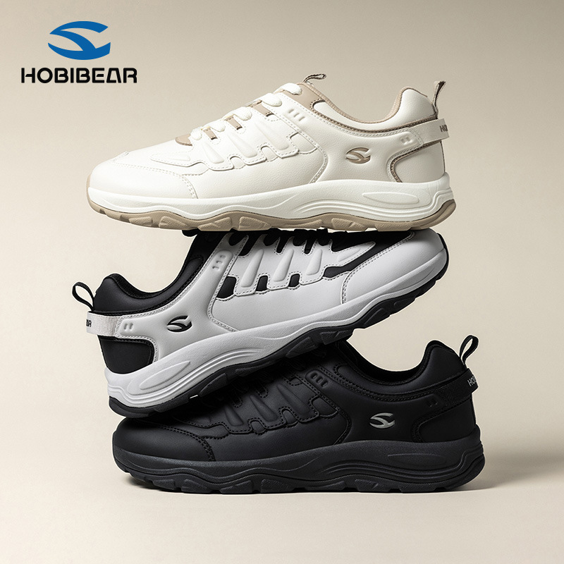 HOBIBEAR wide-toed shoes, breathable fabric, synthetic leather, cushioned, wear-resistant, casual sports shoes, everyday outdoor dad shoes HOBIBEAR wide-toed shoes, breathable fabric, synthetic leather, cushioned, wear-resistant, casual sports shoes, everyday outdoor dad shoes