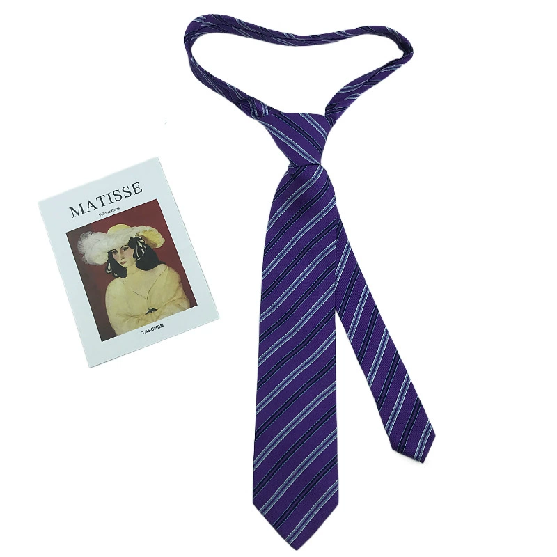 Silk tie, shirt, 7cm, Korean style