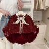 Trendy sweater and large puffy TUTU skirt