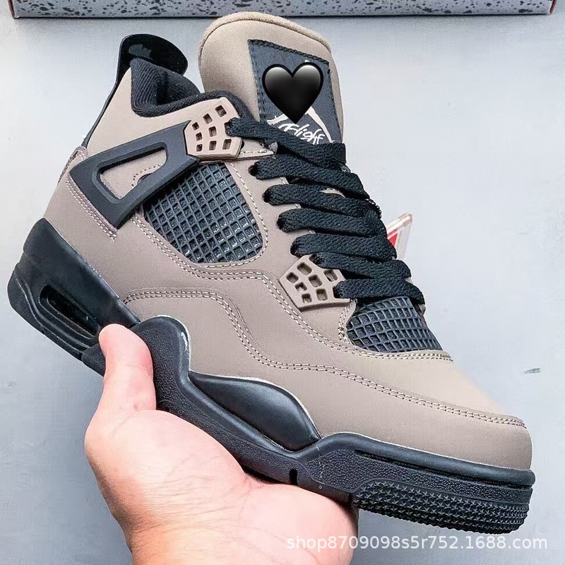 莆田純正 AJ4 ミッドトップレトロカジュアルスポーツ文化バスケットボールシューズメッシュ通気性エアクッションクッション性スポーツシューズ|undefined