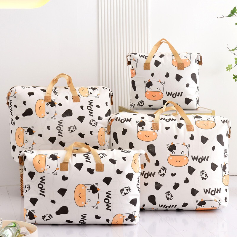 Quilt Clothes Storage Bag Student Dormitory Moving Non-woven Thickened Film Mould-proof Waterproof Portable Luggage Bag Quilt Clothes Storage Bag Student Dormitory Moving Non-woven Thickened Film Mould-proof Waterproof Portable Luggage Bag