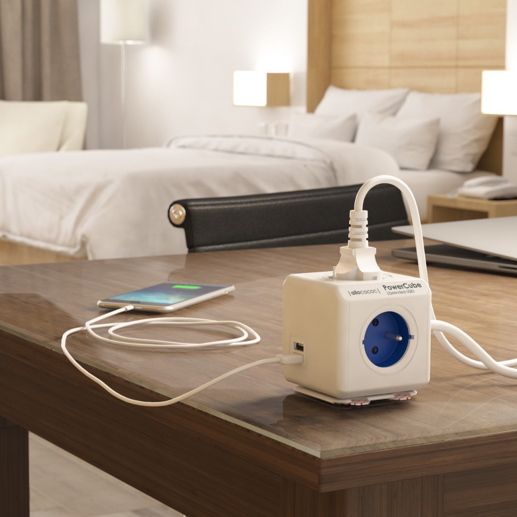 魔方插座欧规法国USB插排热卖跨境创意欧式转换器阿乐乐可便携