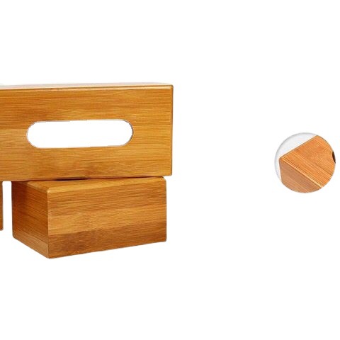 Fuente de la fábrica caja de pañuelos de madera Hotel B & B extraíble caja de almacenamiento de tejido de madera maciza servilleta cartón