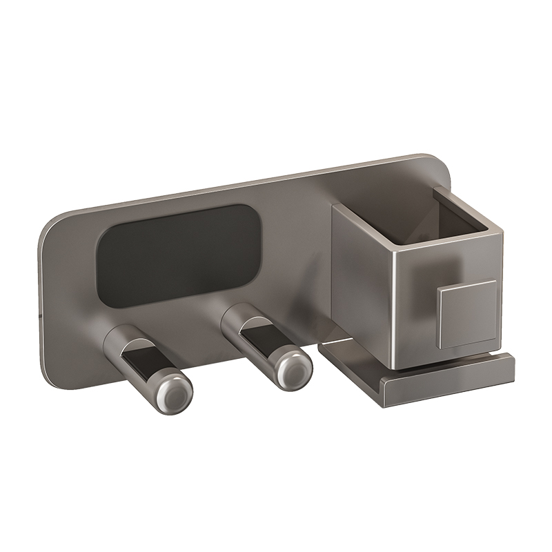 Secador de pelo de almacenamiento de rack ponche libre de baño montado en la pared secador de pelo soporte de baño secador de pelo rack de almacenamiento de rack