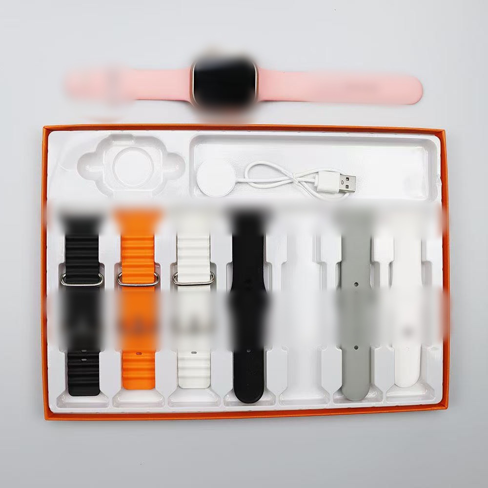 Cross-border 7-en-1 reloj deportivo 7-en-1 de carga inalámbrica multi-Correa Bluetooth llamada 7in1 ultra reloj inteligente