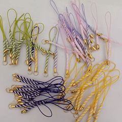 カラーdiyの携帯電話のひものロブスターバックルの金色のひものトウモロコシの編み物の縄の短いuディスクの公仔の創意の贈り物の部品