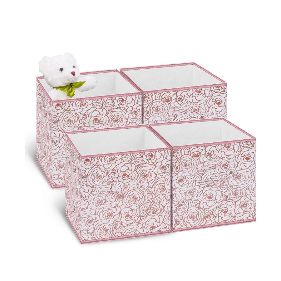 Caja de almacenamiento sin tapa, cajón de sala de estar para el hogar, tela plegable, almacenamiento de artículos diversos, caja de almacenamiento de ropa gruesa de Amazon