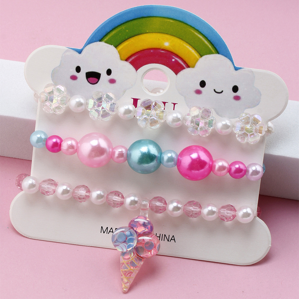 Simple Style Ice Cream Arylic Kidu0027S Bracelets