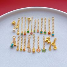����ɫ��24k�𾫹���������ϼt��ʯ����t�G�����L朗lβ�diy