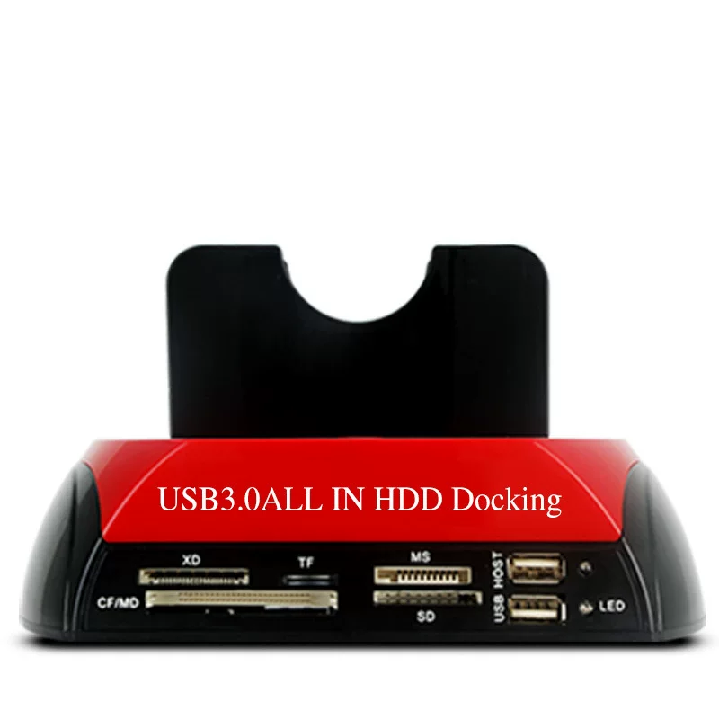 Высокоскоростной USB3.0 жесткий диск база 2.5/3.5-дюйма IDE+SATA чтение картридера многофункциональный корпус для жестких дисков