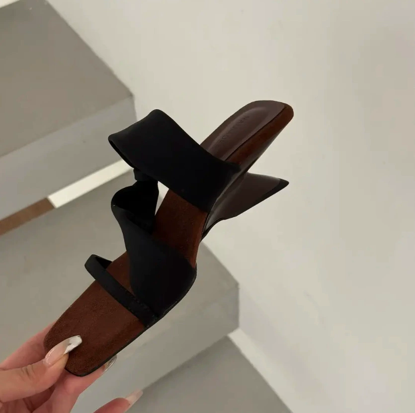 Сланцы? Wait: Slippers high heels, footwear, summer shoes, high sandals, high-quality style