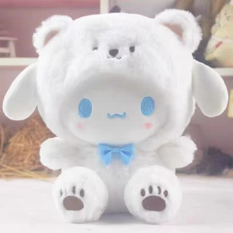 Muñeco de peluche Kuromi y Cinnamoroll de terciopelo corto suave para regalo