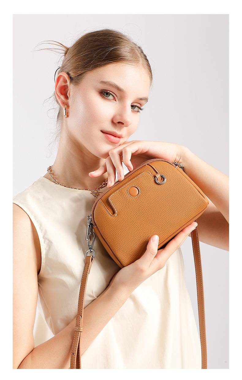 Genuine Leather Crossbody Bag Shoulder Bag For Women Versatile_voghion.com