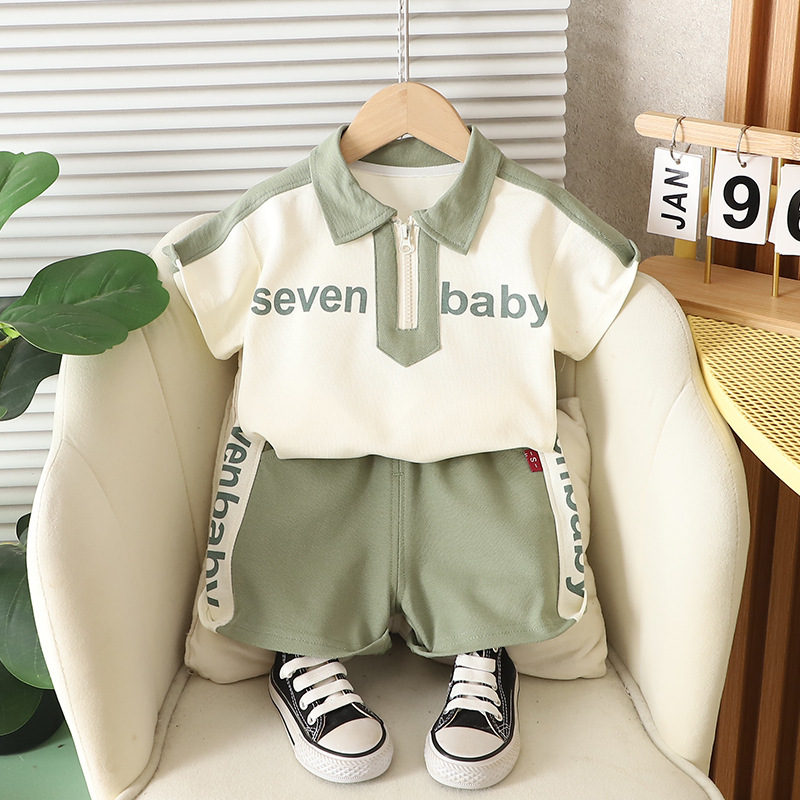子供半袖セット夏男の子服女の子tシャツ赤ちゃん夏服服2025新しい子供服ファッション|undefined