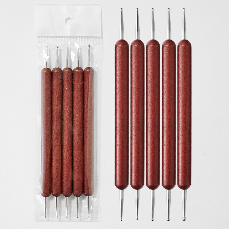 로즈우드 폴 5피스 도트펜 세트