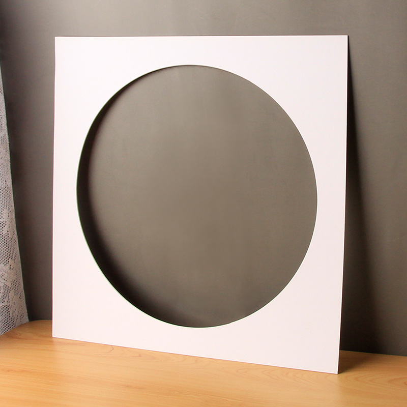 White card paper 8K round hole A4 quarto A3 new Chinese style picture frame 33cm 38cm inner lining