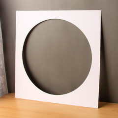 White card paper 8K round hole A4 quarto A3 new Chinese style picture frame 33cm 38cm inner lining