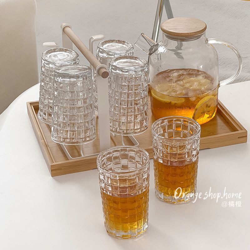 Water Cup Set for Home Use, High-End Glass Cups, Cute Cups, Thickened Family Beverage Cups, Coffee Cups, New Set