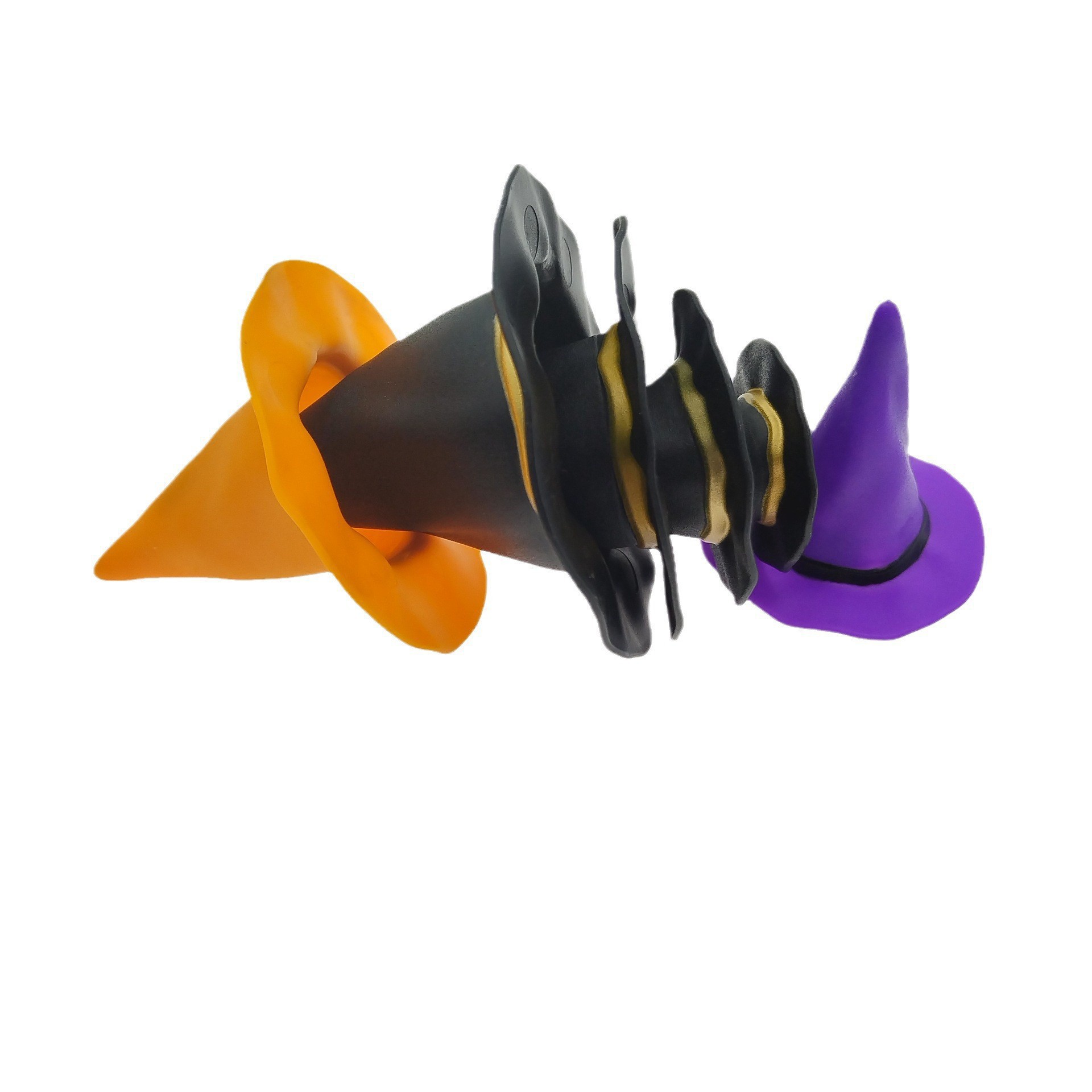 Sombrero de bruja de plástico de Halloween Sombrero de elfo de Halloween Sombrero enano Decoración de bricolaje Sombrero 2.5-7.5CM